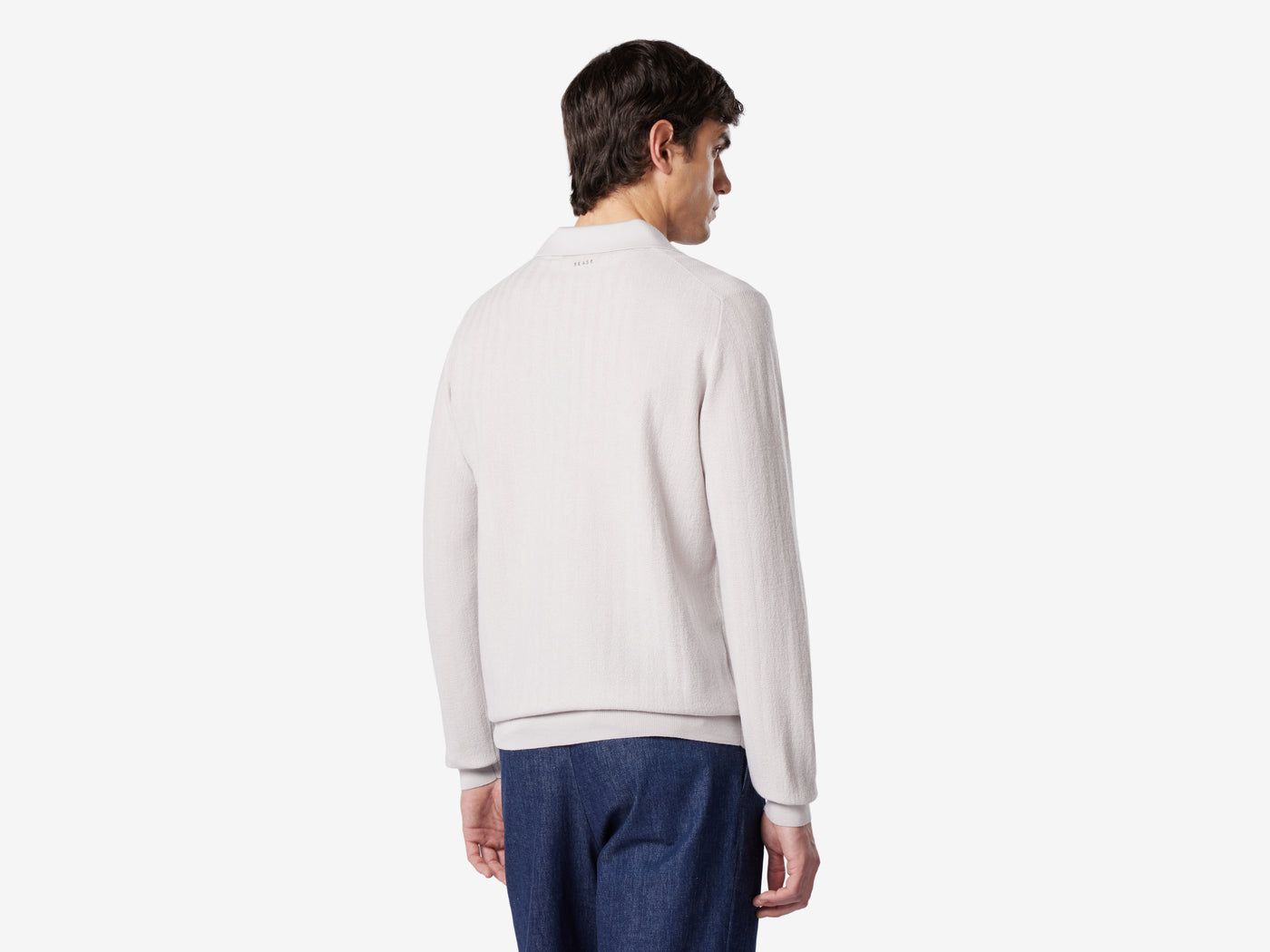Herringbone Polo Neck