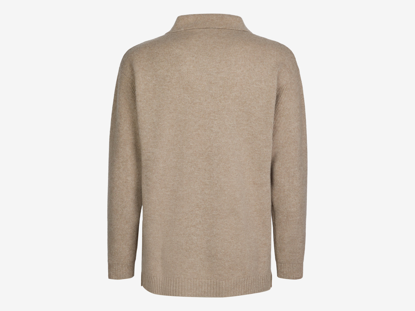 Felted Half Zip Polo