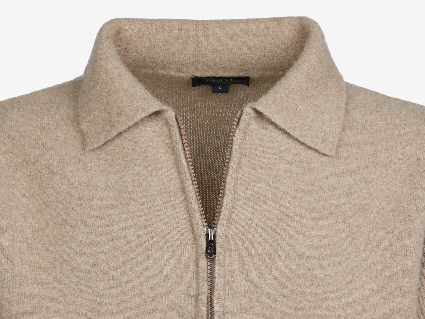 Felted Half Zip Polo