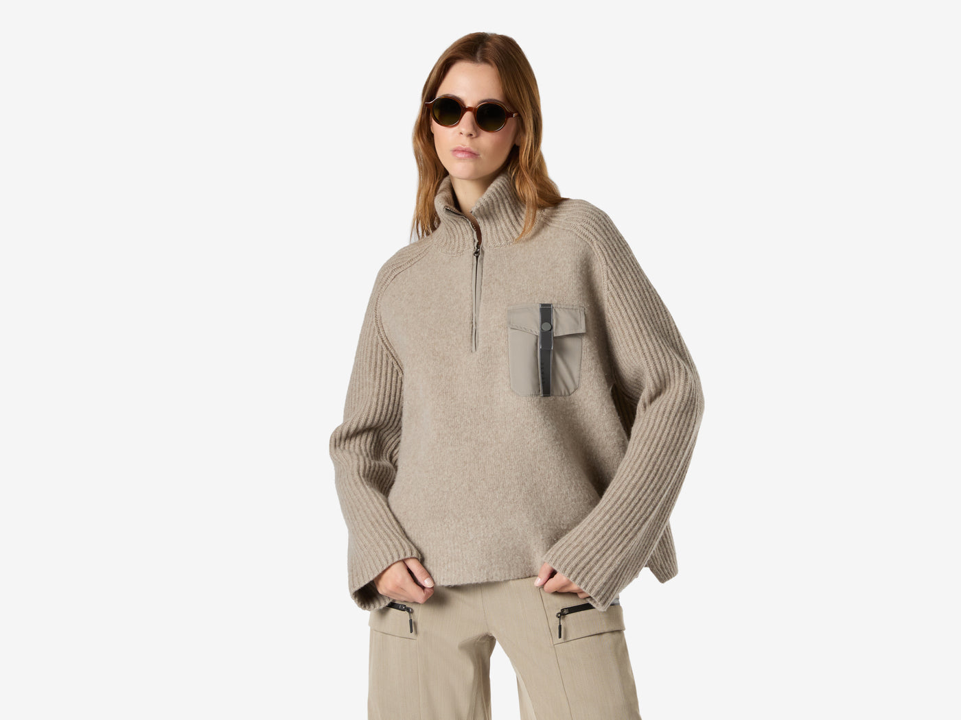 Arden Felted Half Zip