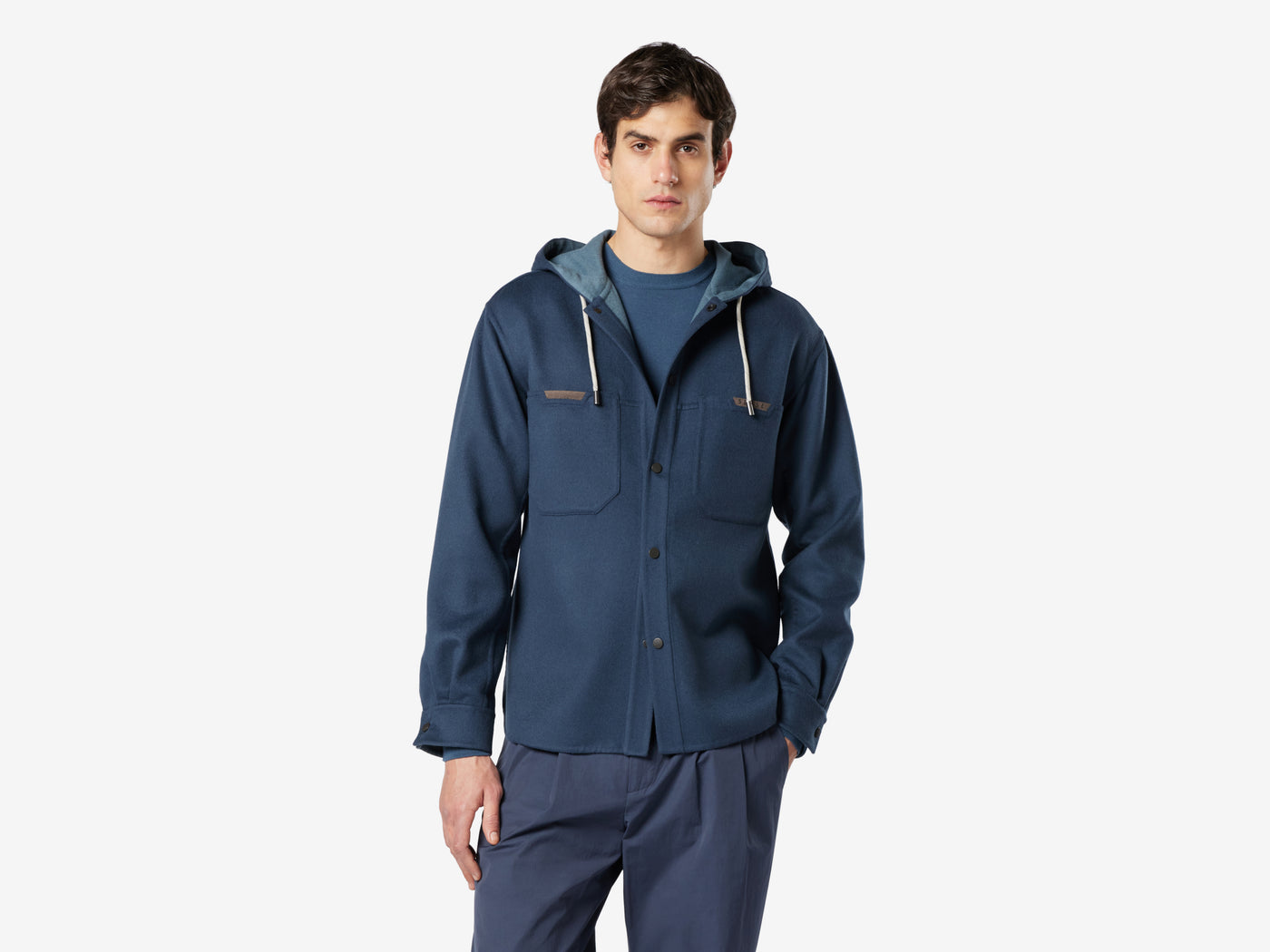 Hooded Overshirt Double